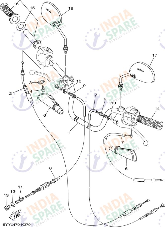 STEERING HANDLE CABLE
